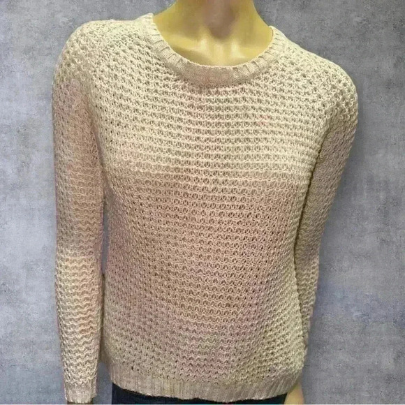Pink Rose women’s cable knit long sleeve sweater top size XS - Picture 1 of 11